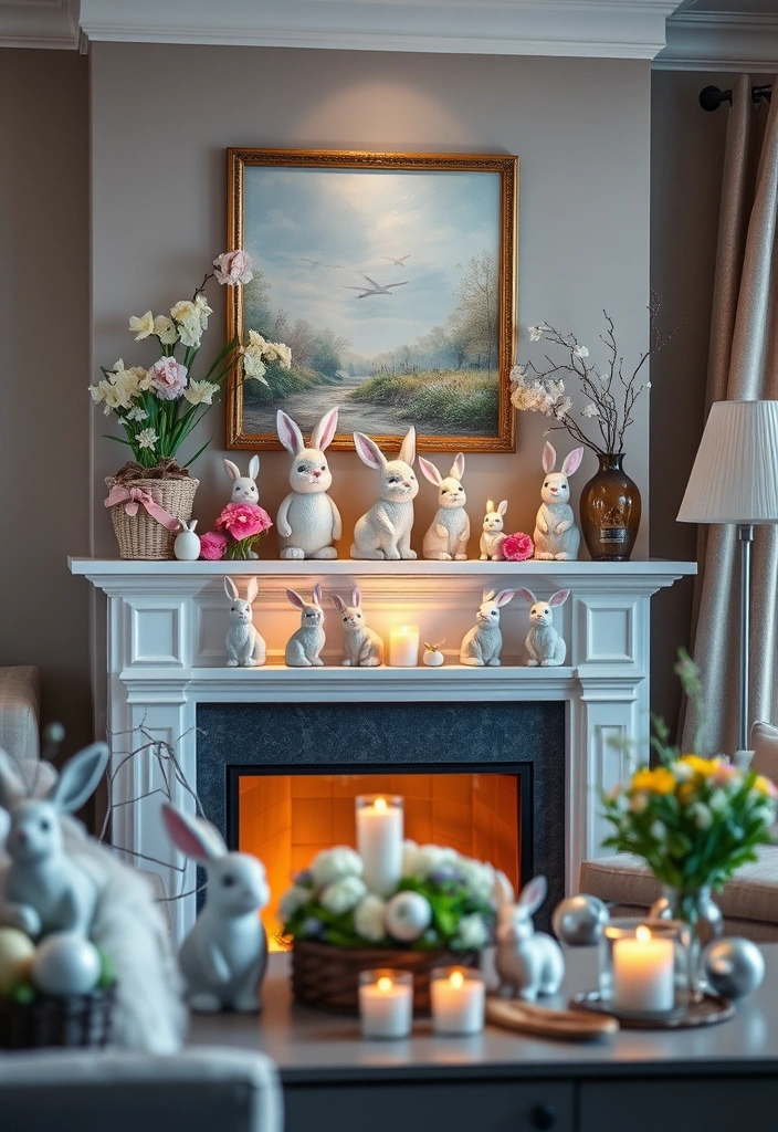 10 Charming Easter Home Decor Ideas That Won't Break the Bank! - 7. Charming Easter Bunny Figurines