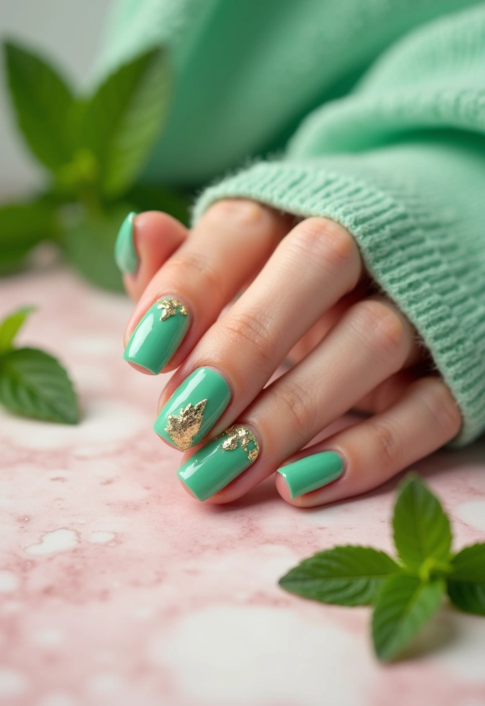 12 Best Spring Nail Colors & Must-Have Products to Get the Perfect Look - 2. Mint Green Freshness