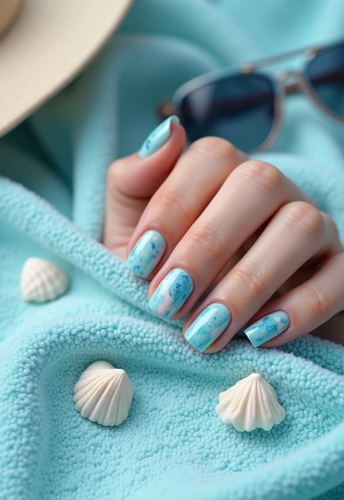 12 Best Spring Nail Colors & Must-Have Products to Get the Perfect Look - 6. Ocean Blue Serenity