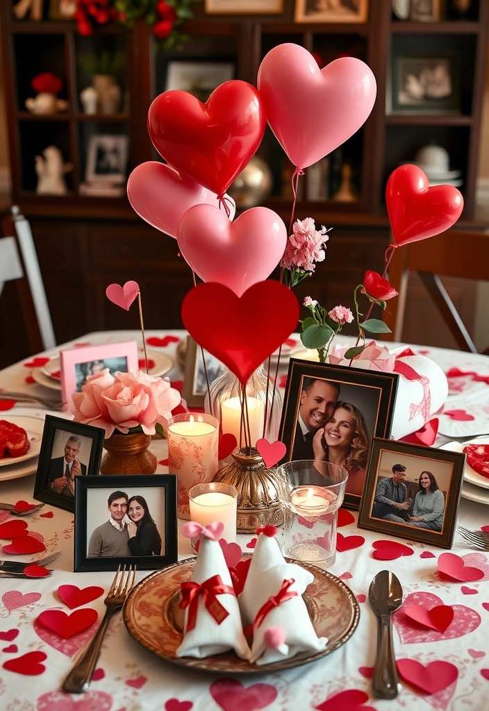 12 Romantic Table Arrangements for Valentine's Day That Will Set the Mood for Love! - 10. Themed Dinner with Personal Touches