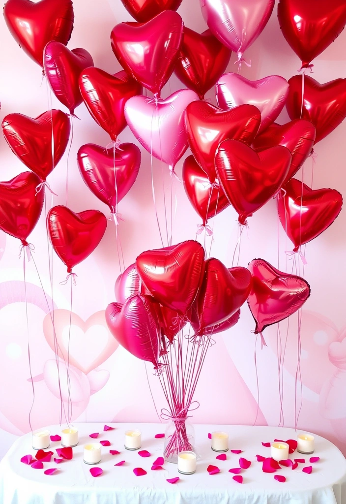 12 Stylish Valentine's Day Party Decorations That Won't Break the Bank! - 1. Heartfelt Balloon Bouquets