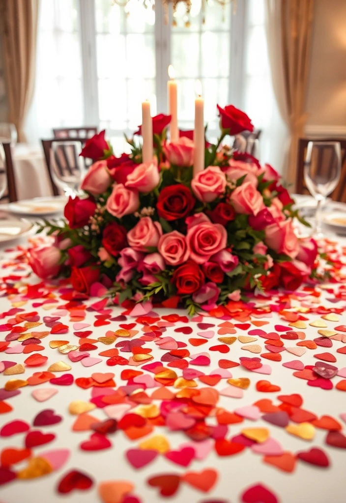 12 Stylish Valentine's Day Party Decorations That Won't Break the Bank! - 6. Heart-Shaped Table Confetti