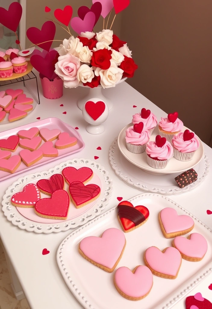 12 Stylish Valentine's Day Party Decorations That Won't Break the Bank! - 8. Themed Snack Table