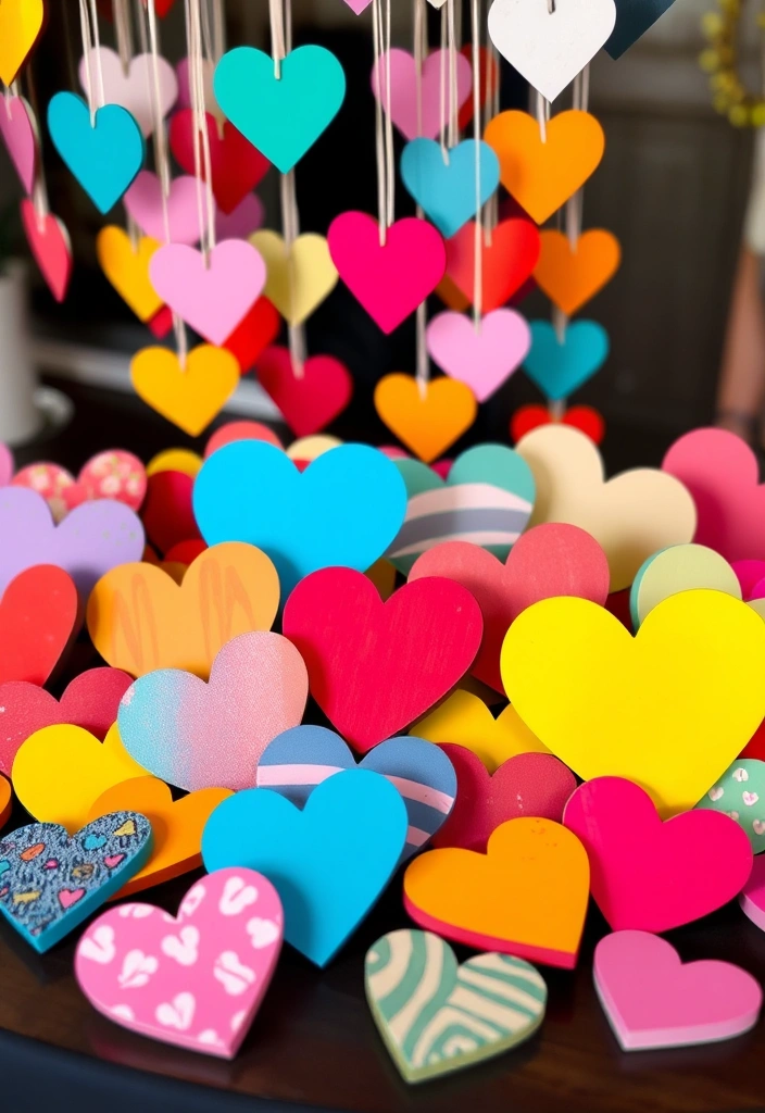 12 Stylish Valentine's Day Party Decorations That Won't Break the Bank! - 9. DIY Painted Hearts