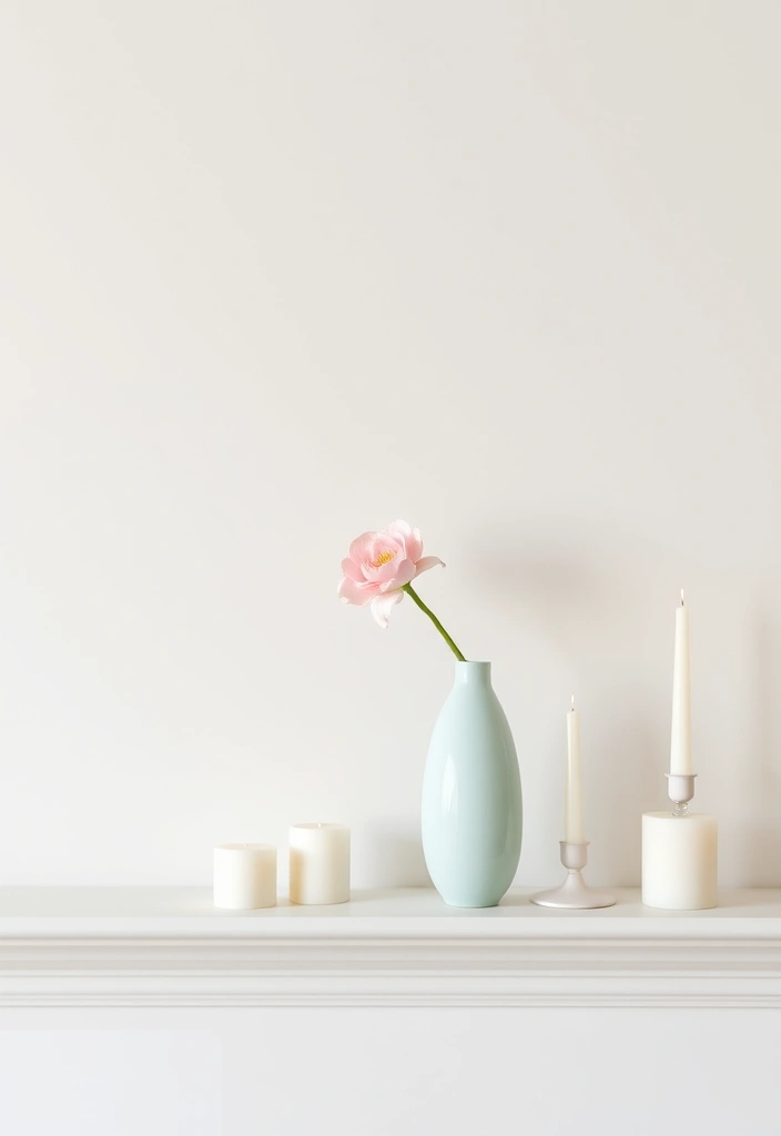 15 Fresh Spring Mantel Inspirations That Will Brighten Your Home! - 9. Minimalist Freshness