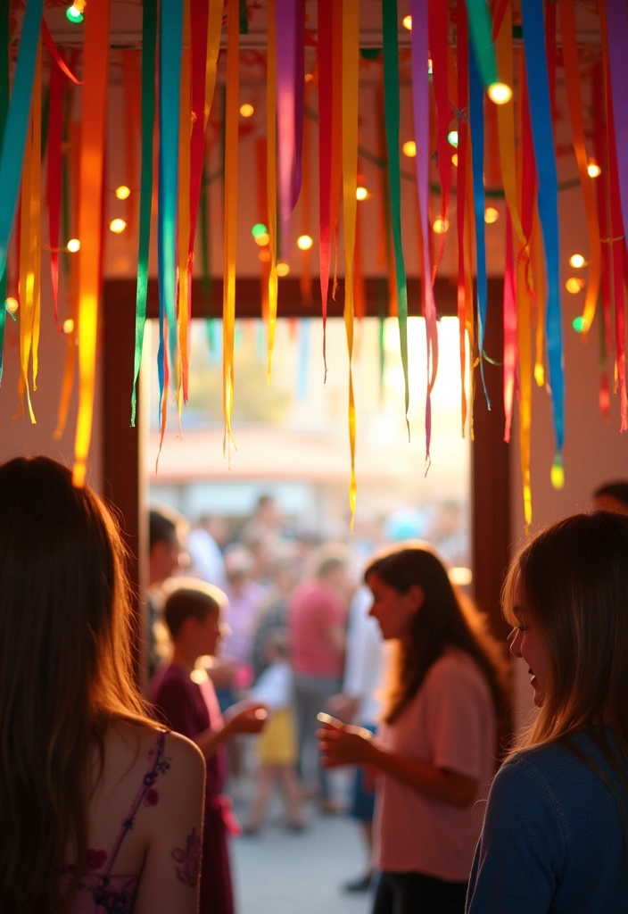 16 Best St. Patrick’s Day Party Decorations - 12. Rainbow Streamers