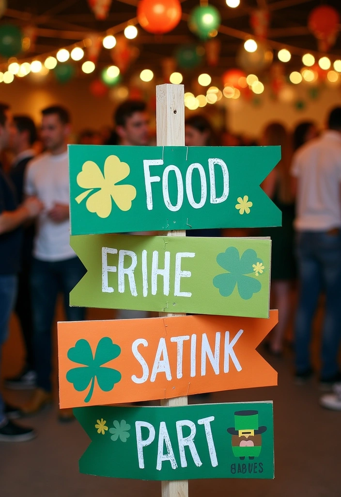 16 Best St. Patrick’s Day Party Decorations - 14. St. Patrick's Day Party Signage