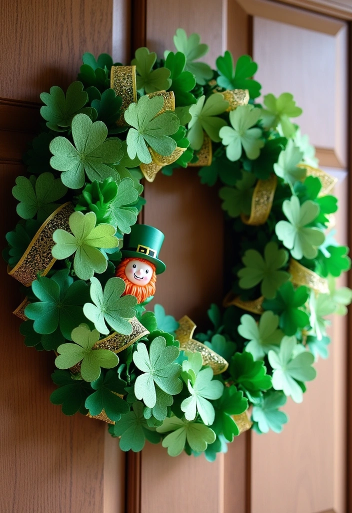 16 Best St. Patrick’s Day Party Decorations - 6. DIY St. Patrick's Day Wreath