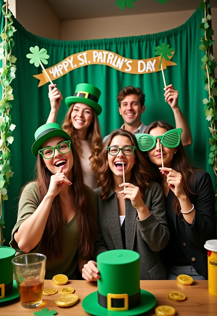 16 Best St. Patrick’s Day Party Decorations - 8. St. Patrick's Day Photo Booth Props