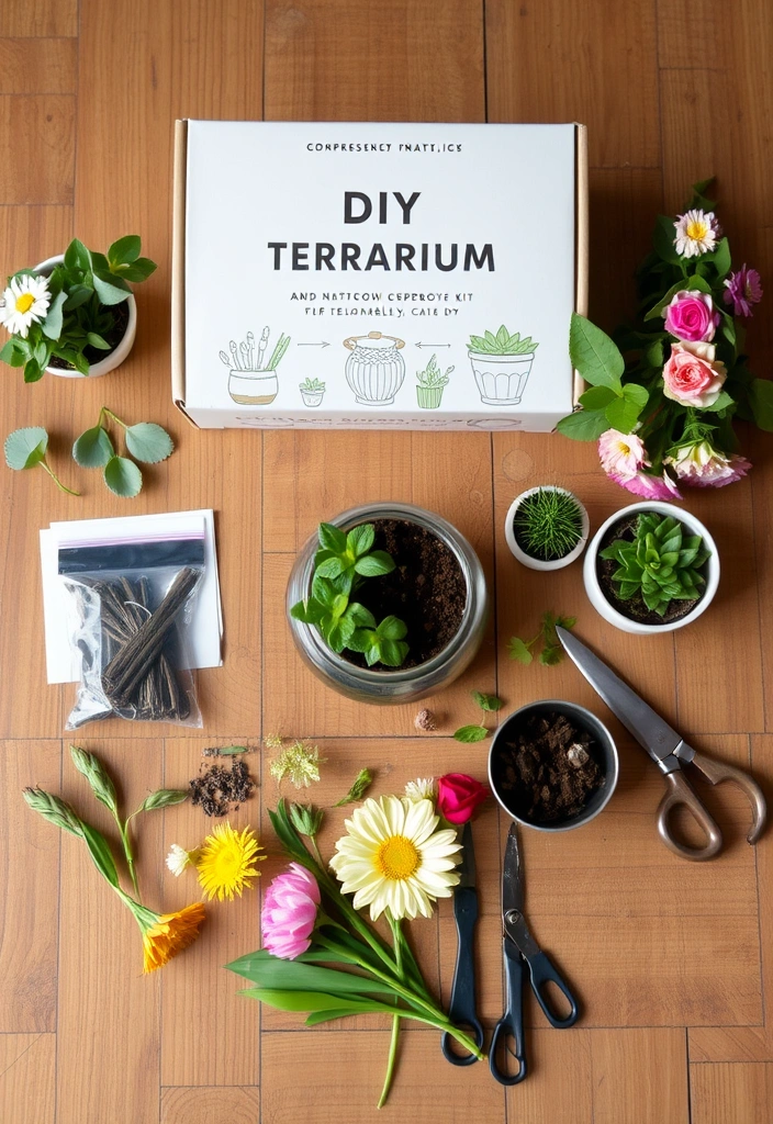 16 Unique Easter Gift Ideas That Will Wow Your Loved Ones! - 10. DIY terrarium Kit