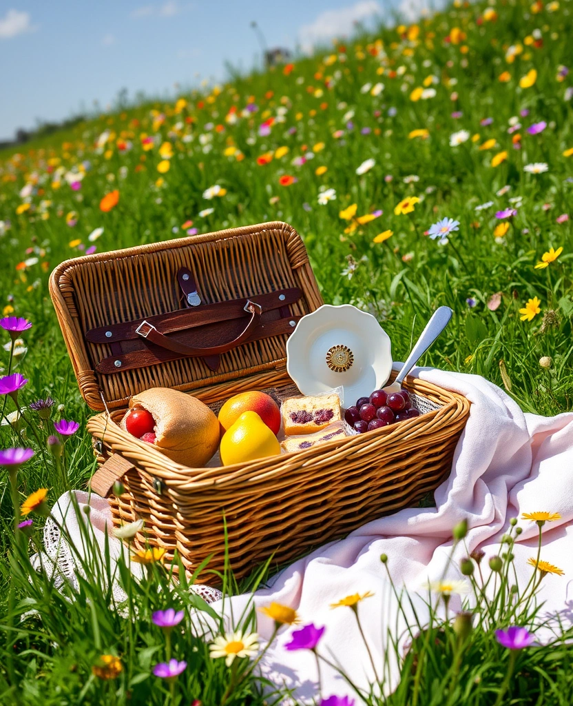 16 Unique Easter Gift Ideas That Will Wow Your Loved Ones! - 9. Customized Spring Picnic Basket